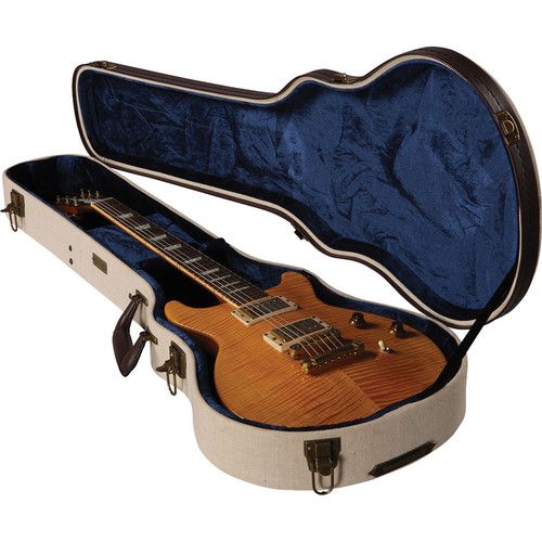  Gator GW-JM LPS Deluxe Wood Case for Gibson Les Paul Guitars (Beige)