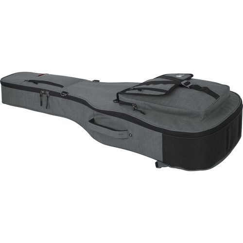  Gator Transit Series Gig Bag for Acoustic Guitar (Light Gray)