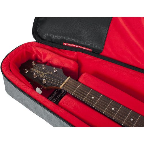  Gator Transit Series Gig Bag for Acoustic Guitar (Light Gray)