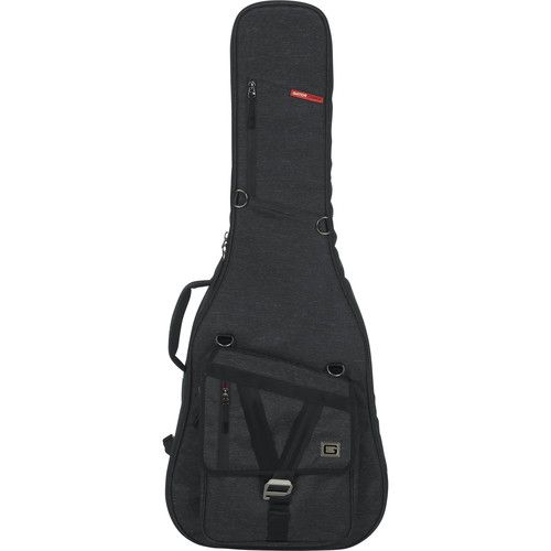  Gator Transit Lightweight Series Gig Bag for Resonator, 00, and Classical Acoustic Guitars (Charcoal)