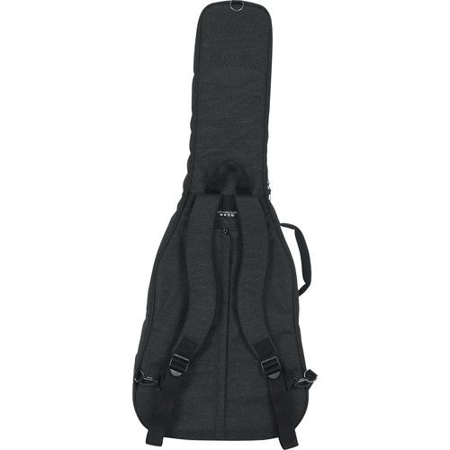  Gator Transit Lightweight Series Gig Bag for Resonator, 00, and Classical Acoustic Guitars (Charcoal)