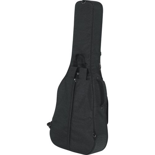  Gator Transit Lightweight Series Gig Bag for Resonator, 00, and Classical Acoustic Guitars (Charcoal)