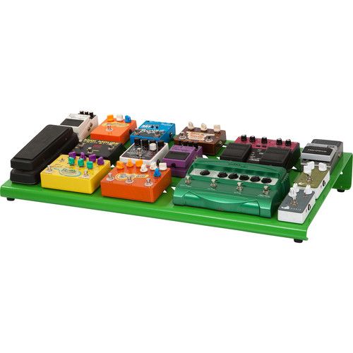  Gator Aluminum Pedalboard with Carry Case (Green, Extra Large)