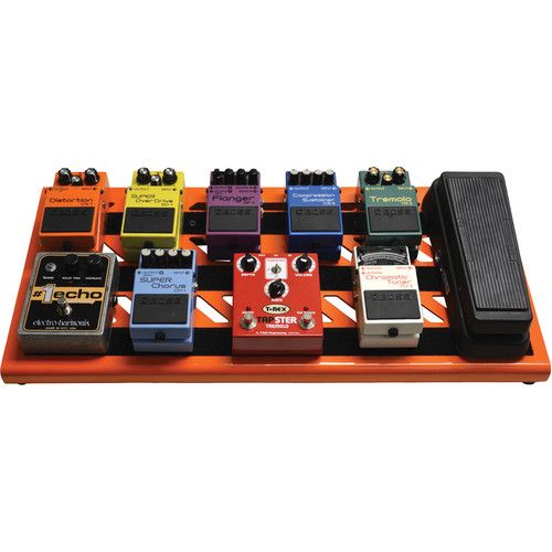  Gator Aluminum Pedalboard with Carry Case (Orange, Large)