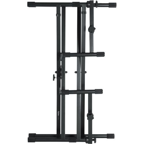  Gator Frameworks Deluxe 2-Tier X-Style Keyboard Stand (Black)