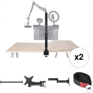 Gator Frameworks ID Creator Tree Dual Monitor Mount & Accessory Kit (31