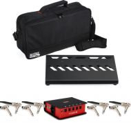Gator Small Pedalboard Bundle - Bag, Power Supply, and Patch Cables