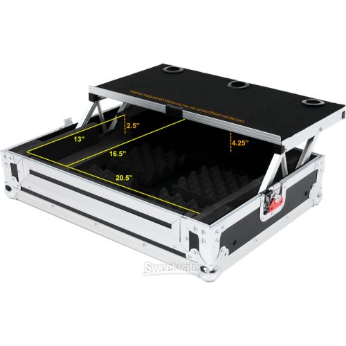  Gator G-TOURDSPUNICNTLC ATA Flight Case with Sliding Laptop Platform for Small DJ Controller