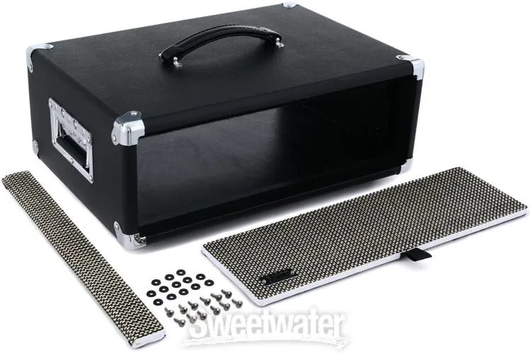  Gator GR-RETRORACK-3BK Vintage Amp Vibe Rack Case - 3U Black