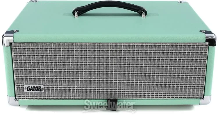  Gator GR-RETRORACK-3SG Vintage Amp Vibe Rack Case - 3U Seafoam Green