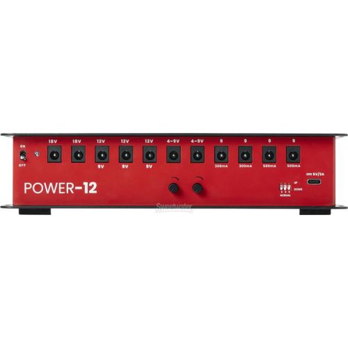  Gator GTR-PWR-12 Pedalboard Power Supply, 12 Outputs - 2300Ma