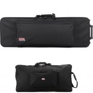 Gator GK-61-SLIM Semi-Rigid Keyboard Case with Add-on X-Stand Bag