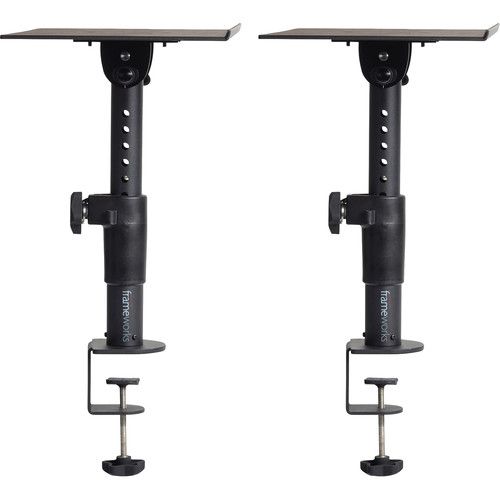  Gator Framework Desktop Studio Monitor Clamp-On Stands (Pair)