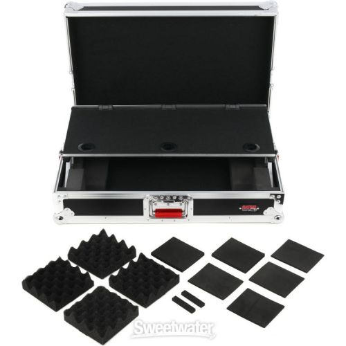  Gator G-TOURDSPUNICNTLB ATA Flight Case with Sliding Laptop Platform for Medium DJ Controller