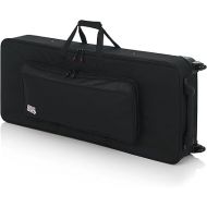 Gator Lightweight Keyboard Case with Pull Handle and Wheels; Fits Standard 61 Note Keyboards and Electric Pianos (GK-61)