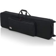 Gator Cases Lightweight Keyboard Case with Pull Handle and Wheels; Fits Slim 76-Note Keyboards (GK-76SLIM)
