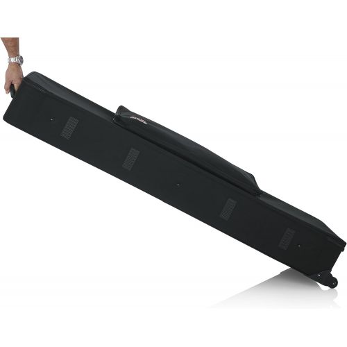  Gator Cases Lightweight Rolling Keyboard Case for Slim Extra Long 88 Note Keyboards and Electric Pianos (GK-88 SLXL)