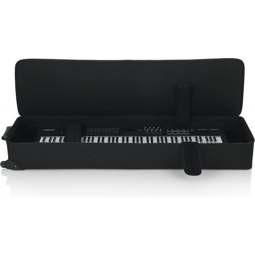  Gator Cases Lightweight Rolling Keyboard Case for Slim Extra Long 88 Note Keyboards and Electric Pianos (GK-88 SLXL)