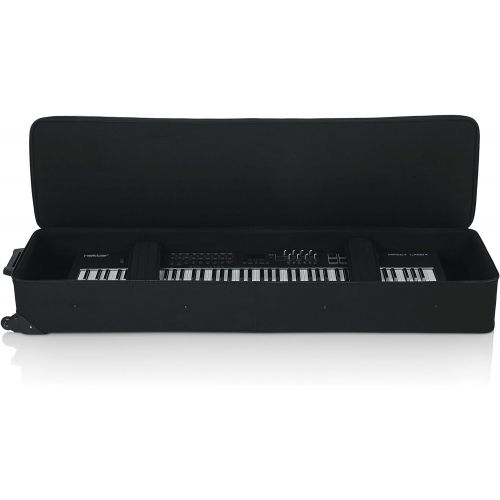  Gator Cases Lightweight Rolling Keyboard Case for Slim Extra Long 88 Note Keyboards and Electric Pianos (GK-88 SLXL)