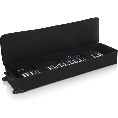  Gator Cases Lightweight Rolling Keyboard Case for Slim Extra Long 88 Note Keyboards and Electric Pianos (GK-88 SLXL)