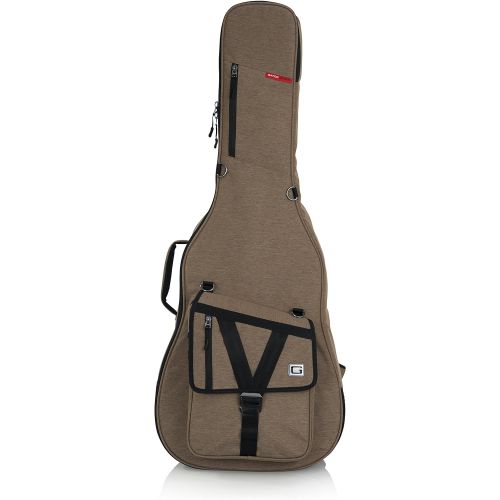  Gator Cases Transit Series Acoustic Guitar Gig Bag; Tan Exterior (GT-ACOUSTIC-TAN)