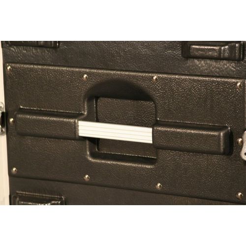  Gator Cases Lightweight Molded 6U Rack Case with Heavy Duty Latches; Standard 19.25 depth, 6U (GR-6L)