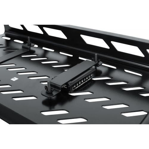  Gator Cases Aluminum Guitar Pedal Board with Carry Bag; Extra Large: 32 x 17 Stealth Black (GPB-XBAK-1)