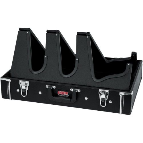  Gator Cases Gig Box Jr. Pedal Board with Built in 3x Guitar Stand Fits Most Electric and Acoustic Guitars; Pedal Surface 21.5 x 15 (GW-GIGBOXJR)