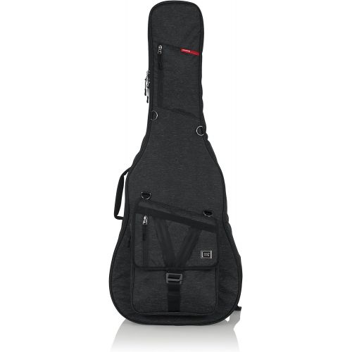  [아마존베스트]Gator Cases Transit Series Acoustic Guitar Gig Bag; Charcoal Black Exterior (GT-ACOUSTIC-BLK)