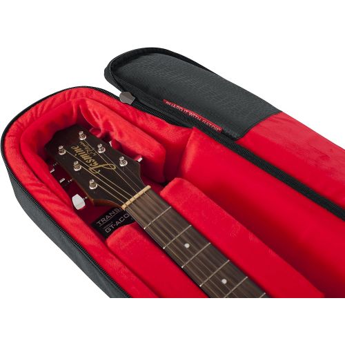  [아마존베스트]Gator Cases Transit Series Acoustic Guitar Gig Bag; Charcoal Black Exterior (GT-ACOUSTIC-BLK)