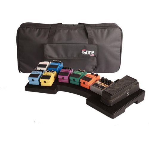  [아마존베스트]Gator Cases Mega Bone Molded Polyethylene Curved Guitar Pedal Board with Padded Lightweight Carry Bag; USA Made, 28 x 11 x 2.5 (G-MEGA BONE)