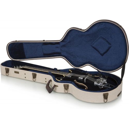  [아마존베스트]Gator Cases Journeyman Series Deluxe Wood Case for Semi-Hollow Guitars; Fits Gibson 335 (GW-JM-335)