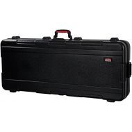 Gator Cases Molded Flight Case for Slim Extra Long 88-Note Keyboards with TSA Approved Locking Latches and Recessed Wheels; (GTSA-KEY88SLXL)
