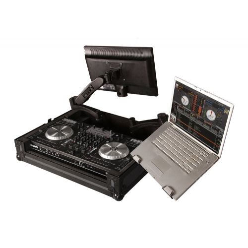  Gator Tour Series G-TOUR DDJT1-S1-ARM1-PL DJ Case with Adjustable 360 Degree Laptop, Tablet, or Monitor Arm