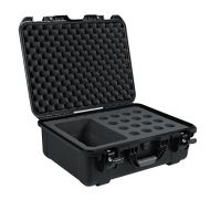 Gator Cases Titan Series Water Proof Injection Molded Microphone Case; Fits up to 16 Wired Mics and Accessories (GM-16-MIC-WP)