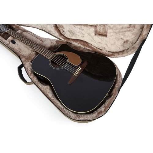  Gator Cases Transit Series Lightweight Polyfoam Dreadnaught Style Acoustic Guitar Case GTR-DREAD12-TAN