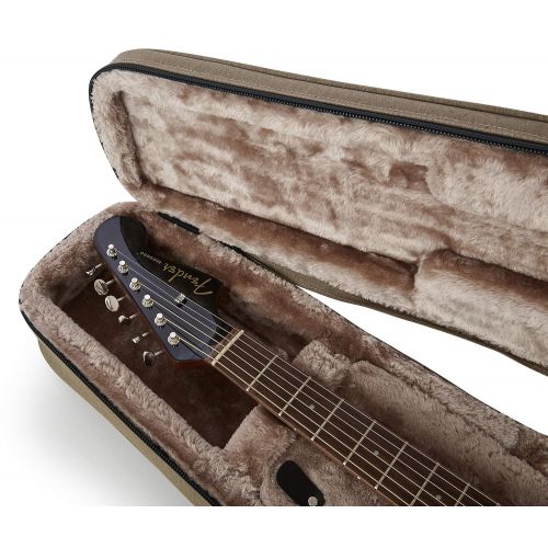  Gator Cases Transit Series Lightweight Polyfoam Dreadnaught Style Acoustic Guitar Case GTR-DREAD12-TAN