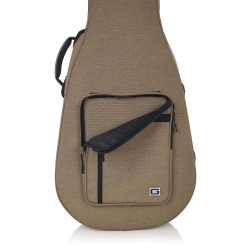  Gator Cases Transit Series Lightweight Polyfoam Dreadnaught Style Acoustic Guitar Case GTR-DREAD12-TAN