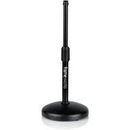 Gator Frameworks Desktop Microphone Stand with Round Weighted Base & Adjustable Height (GFW-MIC-0501)