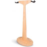 Gator Frameworks Elite Series Dual Hanging Wooden Guitar Stand in Natural Maple Finish Fits Acoustic and Electric (GFW-ELITEGTRHNGSTD-2X-MPL)