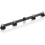 Gator Frameworks 1-to-4 Mic Mount Bar with Standard 5/8-Inch Thread Suitable for Most Microphone Stands Boom Arms (GFWMIC1TO4)
