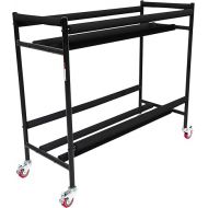 Gator Frameworks Two-Tier Snare Rack with Locking Casters - Holds up to 10 Snare Drums; (GFW-SDRACK-T2)