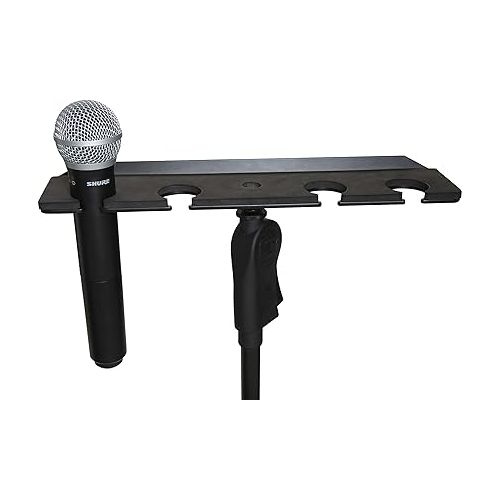  Gator Frameworks Multi Holder Stand Attachment Holdsup to (4) Microphones Wired or Wireless (GFW-MIC-4TRAY)