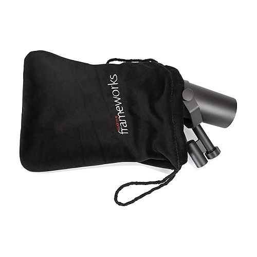  Gator Frameworks Soft Velvet Carry Bag for Studio Microphones Protects from Dust, Dirt, Scratches (GFW-MICPOUCH)