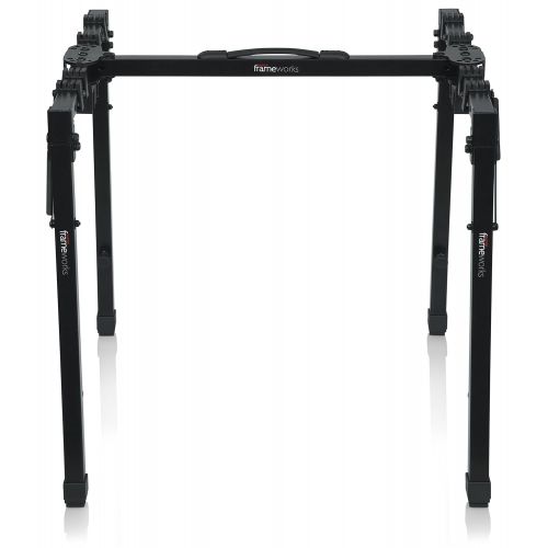  Gator Frameworks Adjustable T-Stand Folding Workstation or Keyboard Stand; Weight Capacity of 250lbs; (GFW-UTL-WS250)