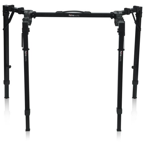  Gator Frameworks Adjustable T-Stand Folding Workstation or Keyboard Stand; Weight Capacity of 250lbs; (GFW-UTL-WS250)