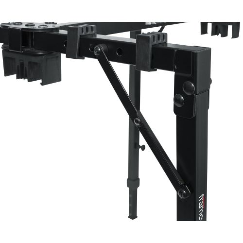  Gator Frameworks Adjustable T-Stand Folding Workstation or Keyboard Stand; Weight Capacity of 250lbs; (GFW-UTL-WS250)