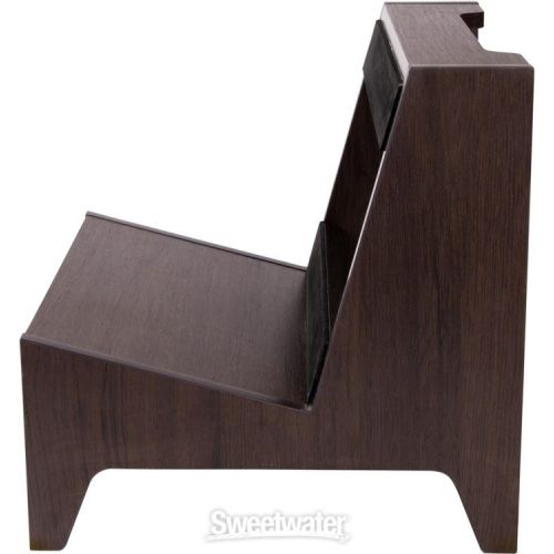  Gator Frameworks GFW-ELITEGTRAMPSM-BRN Elite Series Small Guitar Amp Stand - Dark Walnut Brown