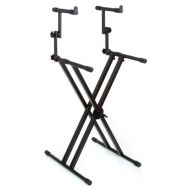 Gator Frameworks GFW-KEY-5100X Deluxe 2-Tier X-Style Keyboard Stand