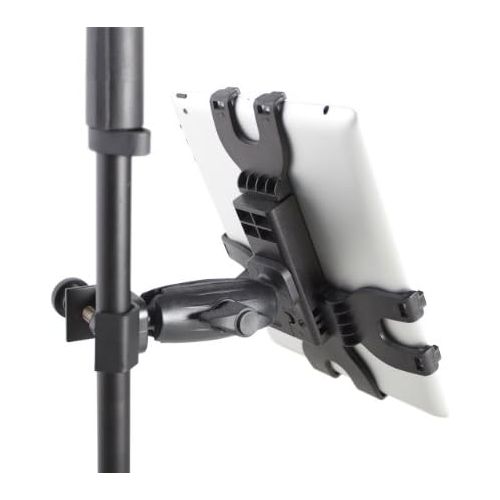  Gator Frameworks Adjustable Clamping Tablet Mount; Attach to Most Standard Mic Stands (GFW-UTL-TBLTCLMP)